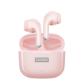 Lenovo LP40 Pro różowe – słuchawki Bluetooth 5.3 z mikrofonami, IPX5 i dotykowym sterowaniem. W zestawie: etui, kabel USB-C, nakładki. 5h pracy, Deep Bass, tryb gamingowy, obsługa Siri.