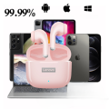 Lenovo LP40 Pro różowe – słuchawki Bluetooth 5.3 z mikrofonami, IPX5 i dotykowym sterowaniem. W zestawie: etui, kabel USB-C, nakładki. 5h pracy, Deep Bass, tryb gamingowy, obsługa Siri.
