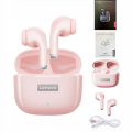 Lenovo LP40 Pro różowe – słuchawki Bluetooth 5.3 z mikrofonami, IPX5 i dotykowym sterowaniem. W zestawie: etui, kabel USB-C, nakładki. 5h pracy, Deep Bass, tryb gamingowy, obsługa Siri.