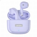 Lenovo LP40 Pro fioletowe – słuchawki TWS z Bluetooth 5.3, mikrofonem i IPX5. W zestawie: etui, kabel USB-C, nakładki, pudełko. 5h pracy, Deep Bass, tryb gamingowy, dotykowe sterowanie, Siri.