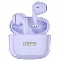 Lenovo LP40 Pro fioletowe – słuchawki TWS z Bluetooth 5.3, mikrofonem i IPX5. W zestawie: etui, kabel USB-C, nakładki, pudełko. 5h pracy, Deep Bass, tryb gamingowy, dotykowe sterowanie, Siri.