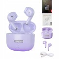 Lenovo LP40 Pro fioletowe – słuchawki TWS z Bluetooth 5.3, mikrofonem i IPX5. W zestawie: etui, kabel USB-C, nakładki, pudełko. 5h pracy, Deep Bass, tryb gamingowy, dotykowe sterowanie, Siri.