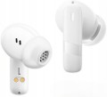 Słuchawki Baseus E19 czarne z Bluetooth 5.3, mikrofonami ENC i IPX5. Zestaw: etui, kabel USB-C, gumki i instrukcja. Do muzyki, rozmów, sportu. 33h pracy z etui, 12 mm przetworniki, sterowanie dotykowe.