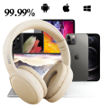 Lenovo TH30 czarne – słuchawki Bluetooth 5.3 z ANC, mikrofonem i mocnym basem. W zestawie kabel USB-C, AUX i instrukcja. Do muzyki, rozmów i gier. Składane, komfortowe, czas pracy 9h, standby 100h.