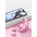 Lenovo XT62 różowe – bezprzewodowe słuchawki Bluetooth 5.3 z etui-powerbankiem. Dotykowe sterowanie, 5h pracy, mikrofon, IPX4, redukcja szumów. W zestawie: kabel USB-C, etui, gumki, pudełko.